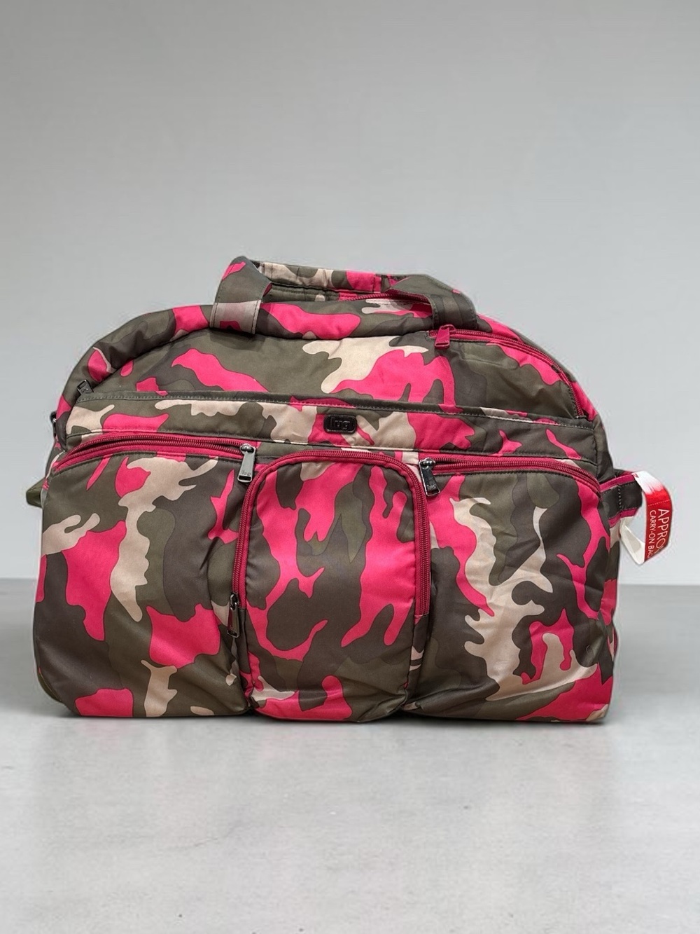 NWT Lug Shuttle Bus Wheelie Duffel Spinner Carry-On Luggage - Retired Camo Pink